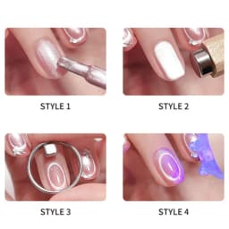 Black Hole Shape Cat Eye Nail Art Magnet Suck Hollow Cat Eye Nail Art Effect Magnet Ring DIY Manicure Magnetic Auxiliary Tool