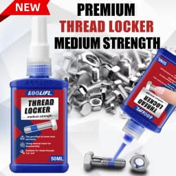 LOOLIFL 243 271 Screw Lock Threadlocker Red Screw Glue Thread Locking Agent Anaerobic Glue Anti-loose Universal Thread Sealants