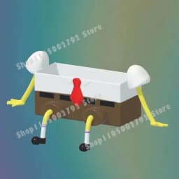 Cartoon SpongeBobs SquarePants Dish Washing Brush Cute Kitchen Home Supplies Drain Rack Wall Hooks Reusable Scrub Scouring Pad