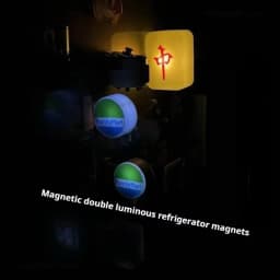 3D Creative Magnetic Mini Refrigerator Sticker Convenience Store Light Signs Display Board with Luminou Light Box Model Ornament