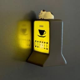 3D Creative Magnetic Mini Refrigerator Sticker Convenience Store Light Signs Display Board with Luminou Light Box Model Ornament
