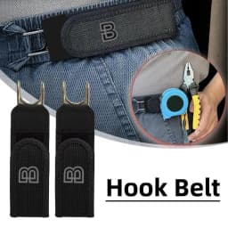 Buckleless Adjustable Waist Belt Elastic Hook Invisible No Clasp Men Women Tactical EDC Daily Wear Outdoor Casual Jeans Belt