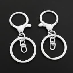 5pcs/lot 30mm Key Ring Long 70mm Popular classic 11 Colors Plated lobster clasp key hook chain jewelry making for keychain
