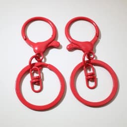5pcs/lot 30mm Key Ring Long 70mm Popular classic 11 Colors Plated lobster clasp key hook chain jewelry making for keychain