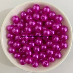 Acrylic Imitation Pearl Round Ball Spacer Beads 4 6 8 10 12MM Pick Size Color For Jewelry Making DIY Hole Size 1.5mm