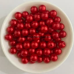 Acrylic Imitation Pearl Round Ball Spacer Beads 4 6 8 10 12MM Pick Size Color For Jewelry Making DIY Hole Size 1.5mm