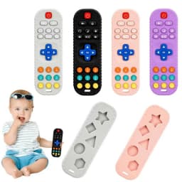 Teething Toys for 0-12 Month Babies - Baby TV Remote Control Shaped Toy - Baby Teether Suitable for Boys and Girls
