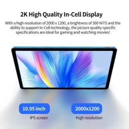 New Arrivals 10.95 Inch Android Tablets Octa Core Processor 8GB RAM 256GB ROM Android 13 Dual SIM Dual Cameras HD Screen 8000mAh