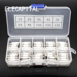 100pcs Ceramic Fuse 5mm X 20mm Slow Blow T 1A 2A 3A 4A 5A 6A 8A 10A 13A 15A 250V