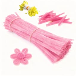 230Pcs/Set Chenille Stems Pipe Cleaners with Flower Centers DIY Handmade Crafts Materials Art Handmade Wedding Party Home Decor