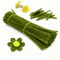 230Pcs/Set Chenille Stems Pipe Cleaners with Flower Centers DIY Handmade Crafts Materials Art Handmade Wedding Party Home Decor