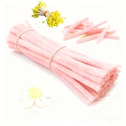 230Pcs/Set Chenille Stems Pipe Cleaners with Flower Centers DIY Handmade Crafts Materials Art Handmade Wedding Party Home Decor