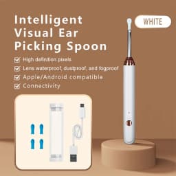 Tinsol 1296P Smart Visual Ear Cleaner Ear Spoon Otoscope USB-C Charging Endoscope Earwax Removal Tool with Camera