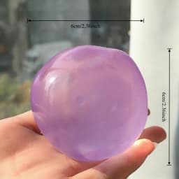 Transparent Mochi Squishy Decor Slow Rising TPR Fidget Squeeze Prop with Coconut Oil Texture Super Soft Comfort for Adults