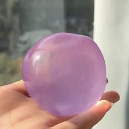 Transparent Mochi Squishy Decor Slow Rising TPR Fidget Squeeze Prop with Coconut Oil Texture Super Soft Comfort for Adults