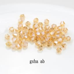 Buy 1 And Get 1 Free 4mm Shiny Crystal Beads Bicone Beads Glass Beads Loose Spacer Beads for Bracelet DIY Jewelry Making 200pcs