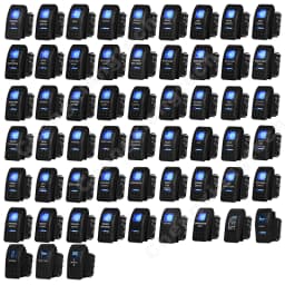 12v/24v Blue Led Light 5 Pin On Off SPST Rocker Switch 7 Pin On Off On ARB Carling Style Car Boat Waterproof Pump Push Switch