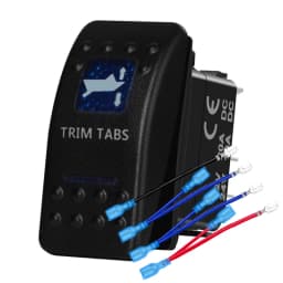 12v/24v Blue Led Light 5 Pin On Off SPST Rocker Switch 7 Pin On Off On ARB Carling Style Car Boat Waterproof Pump Push Switch