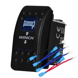 12v/24v Blue Led Light 5 Pin On Off SPST Rocker Switch 7 Pin On Off On ARB Carling Style Car Boat Waterproof Pump Push Switch