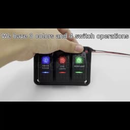 12v/24v Blue Led Light 5 Pin On Off SPST Rocker Switch 7 Pin On Off On ARB Carling Style Car Boat Waterproof Pump Push Switch
