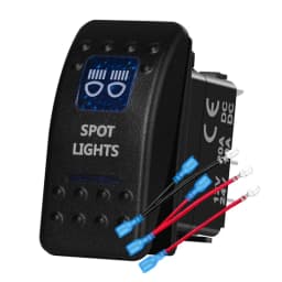 12v/24v Blue Led Light 5 Pin On Off SPST Rocker Switch 7 Pin On Off On ARB Carling Style Car Boat Waterproof Pump Push Switch