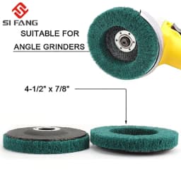 4.5" 115mm Nylon Fiber Flap Polishing Wheel Disc 180 Grit For Angle Grinder For Wood Metal Buffing