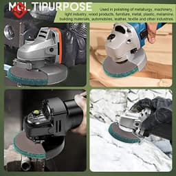 4.5" 115mm Nylon Fiber Flap Polishing Wheel Disc 180 Grit For Angle Grinder For Wood Metal Buffing