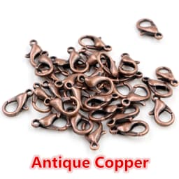10x5mm/12x6mm/14x7mm/16x8mm 9 Colors Plated Fashion Jewelry Findings,Alloy Lobster Clasp Hooks for Necklace&Bracelet Chain DIY