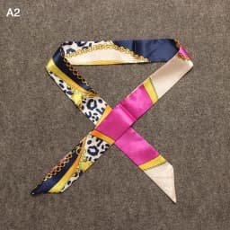 New Silk Small Women Fashion Scarf Hair Bags Handle Decoration Tie Multifunction Hand Ribbon Scarf 4*100cm M30
