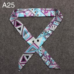New Silk Small Women Fashion Scarf Hair Bags Handle Decoration Tie Multifunction Hand Ribbon Scarf 4*100cm M30