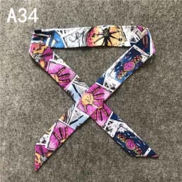 New Silk Small Women Fashion Scarf Hair Bags Handle Decoration Tie Multifunction Hand Ribbon Scarf 4*100cm M30