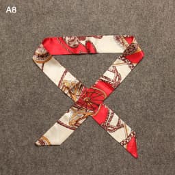 New Silk Small Women Fashion Scarf Hair Bags Handle Decoration Tie Multifunction Hand Ribbon Scarf 4*100cm M30