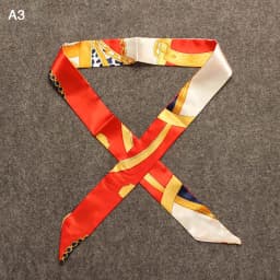 New Silk Small Women Fashion Scarf Hair Bags Handle Decoration Tie Multifunction Hand Ribbon Scarf 4*100cm M30