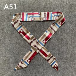 New Silk Small Women Fashion Scarf Hair Bags Handle Decoration Tie Multifunction Hand Ribbon Scarf 4*100cm M30