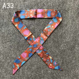 New Silk Small Women Fashion Scarf Hair Bags Handle Decoration Tie Multifunction Hand Ribbon Scarf 4*100cm M30