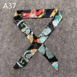 New Silk Small Women Fashion Scarf Hair Bags Handle Decoration Tie Multifunction Hand Ribbon Scarf 4*100cm M30