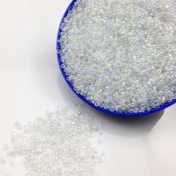 16g 1000X 2mm 12/0 AB Clear Color Round Transparent Loose Spacer Beads Cezch Glass Seed Beads Handmade Jewelry DIY Garment Beads