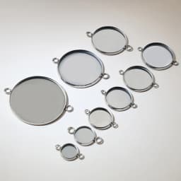 8/10/12/14/16/18/20/25/30mm Inner Size Stainless Steel Material Simple Style Cabochon Base Cameo Setting Charms Pendant Tray