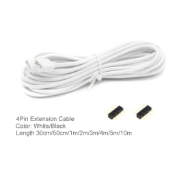 RGB RGBW Extension Cable Connector 4Pin 5Pin 1M 2M 3M 4M 5M 10M LED Extension Wire for 5050 2835 RGB RGBW LED Strip Connector