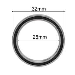 2/5pcs Bearing 608 6700 6701 6702 6703 6704 6705 6706 6707 6708 6709 6710 -2RS ZZ Ultra Thin Wall Rubber Shielded Ball Bearings