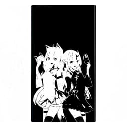 Animation Anime Derivatives Black Red Thin Slim Cigarette Case For Women Metal Aluminum Alloy Sliding Cigarette Box Man Custom