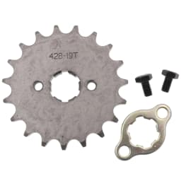 Front Engine 428# 10T 11T 12T 13T 14T 15T 16T 17T 18T 19T Teeth 17mm 20mm Chain Sprocket With Retainer Plate Locker