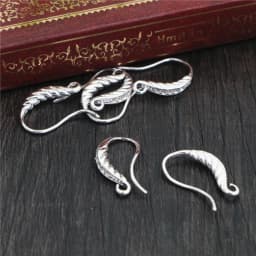 10pcs ( 5pair) 15*8mm Bright Silver Plated And Bronze Plated Popular Ear Hooks Earring Wires for Women Fashion Jewelry Earrings
