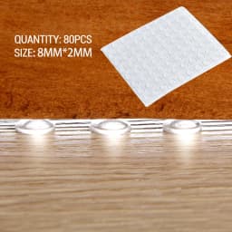 KAK 30-80 Grain Silicon Door Stops Pad Transparent Rubber Kitchen Cabinet Catches Self-Adhesive Damper Buffer Furniture Hardware