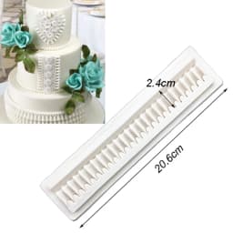 Pearl Rope Wave Flower Gemstone Shape Cake Side Lace Silicone Sugarcraft Mold Fondant Cake Decorating Tools