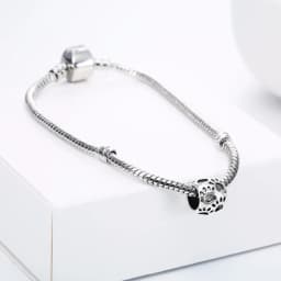 Kinitial 10Pcs Dog Heart Knot Paw Shape Charm Beads Dog Puppy Footprint Paw On Round Bead Charm fit Bracelet Accessories