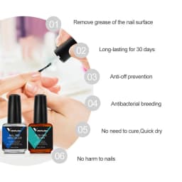 VENALISA Bonder Nail Prep Dehydrator and ACID-FREE Primer Acrylic UV Gel Base Coat Primer Air Dry Nail Art Primer 2 PCS/Set