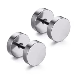 3~16mm Fake Piercing Tunnels Black Surgical Steel Fake Plug Cheater Ear Plugs Gauge Earring Body Jewelry Falso Plug Stretching