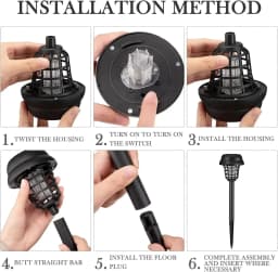 Solar Mosquito Killer Lamp Home Garden Waterproof Mosquito Repeller Outdoor Camping Electric Mosquito Artifact Lighting Lamps