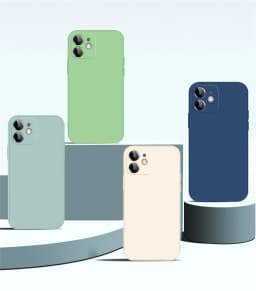 Luxury Liquid Silicone Shockproof Case for iPhone 17 11 12 13 14 15 Pro Max 7 8 15 Plus X XS XR Max Mini Back Soft Cover Funda